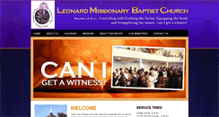 Desktop Screenshot of leonardbaptist.org