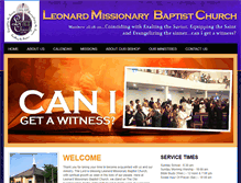 Tablet Screenshot of leonardbaptist.org